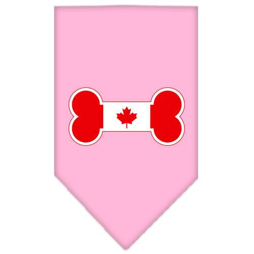 Bone Flag Canadian  Screen Print Bandana Light Pink Small