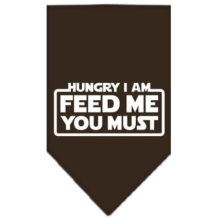 Hungry I Am Screen Print Bandana Cocoa Large