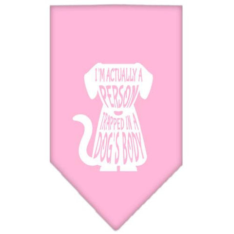 Trapped Screen Print Bandana Light Pink Small