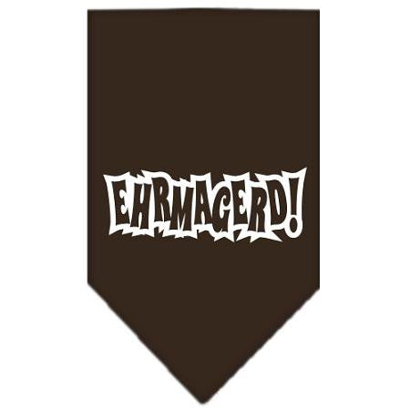 Ehrmagerd Screen Print Bandana Cocoa Large