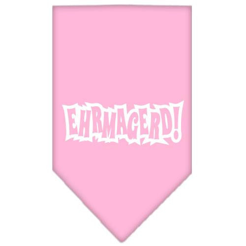 Ehrmagerd Screen Print Bandana Light Pink Large