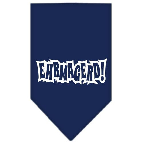 Ehrmagerd Screen Print Bandana Navy Blue large