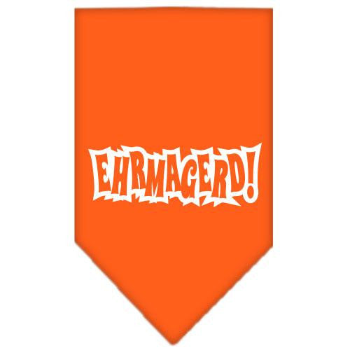 Ehrmagerd Screen Print Bandana Orange Large