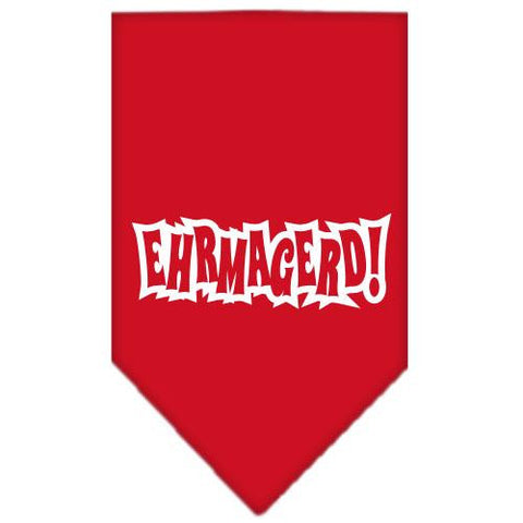 Ehrmagerd Screen Print Bandana Red Large