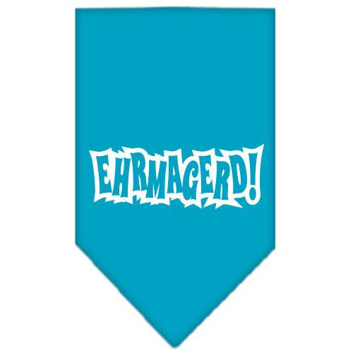 Ehrmagerd Screen Print Bandana Turquoise Large