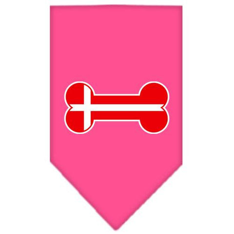 Bone Flag Denmark  Screen Print Bandana Bright Pink Small