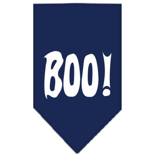 Boo! Screen Print Bandana Navy Blue Small