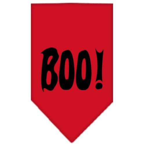 Boo! Screen Print Bandana Red Small