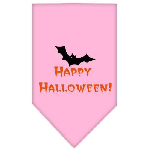 Happy Halloween Screen Print Bandana Light Pink Small