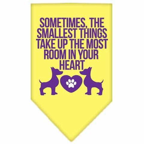 Smallest Things Screen Print Bandana Yellow Large