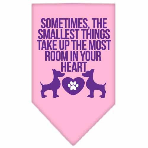 Smallest Things Screen Print Bandana Light Pink Small