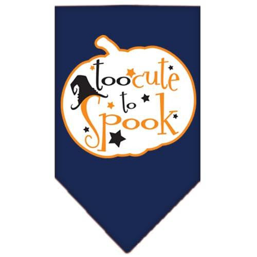 Too Cute to Spook Screen Print Bandana Navy Blue large