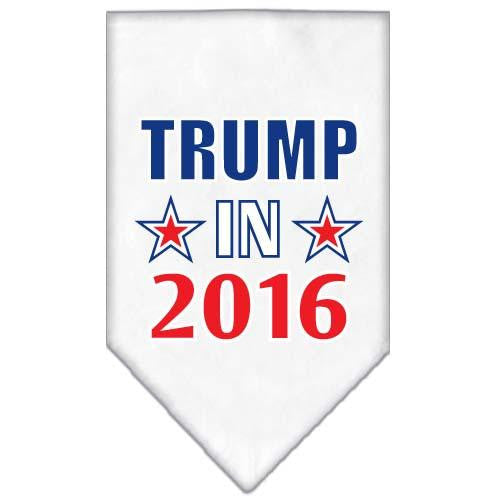 Trump in 2016 Election Screenprint Bandanas White Large