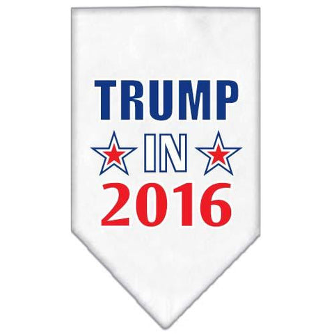 Trump in 2016 Election Screenprint Bandanas White Large