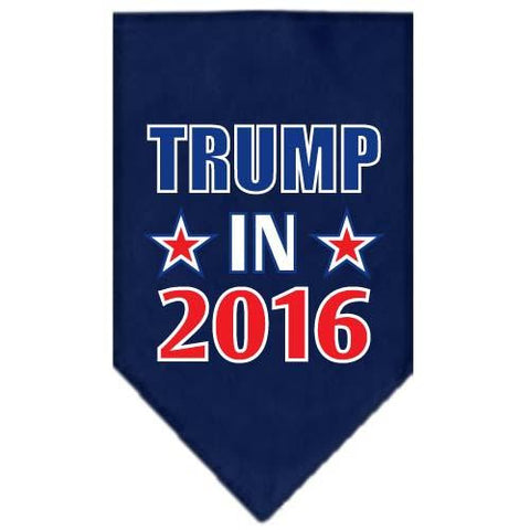 Trump in 2016 Election Screenprint Bandanas Navy Blue Small