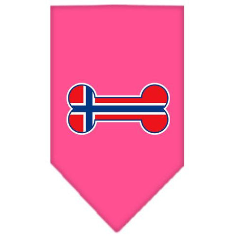 Bone Flag Norway  Screen Print Bandana Bright Pink Small