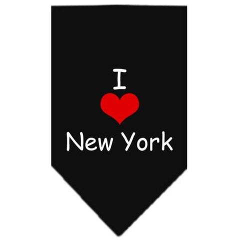 I Heart New York  Screen Print Bandana Black Large