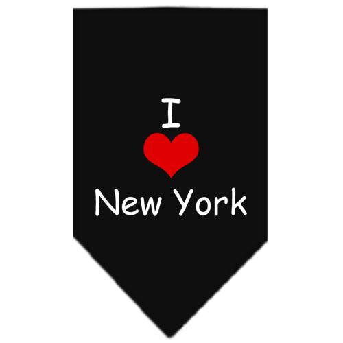 I Heart New York  Screen Print Bandana Black Small