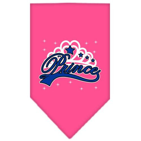 I'm a Prince Screen Print Bandana Bright Pink Large