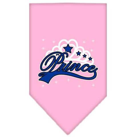 I'm a Prince Screen Print Bandana Light Pink Small