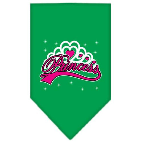 I'm a Princess Screen Print Bandana Emerald Green Small