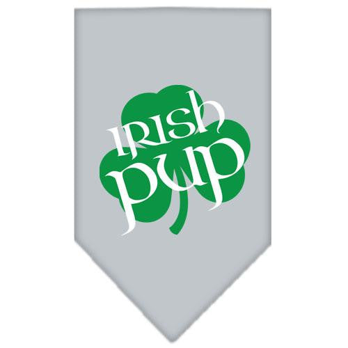 Irish Pup Screen Print Bandana Grey Small