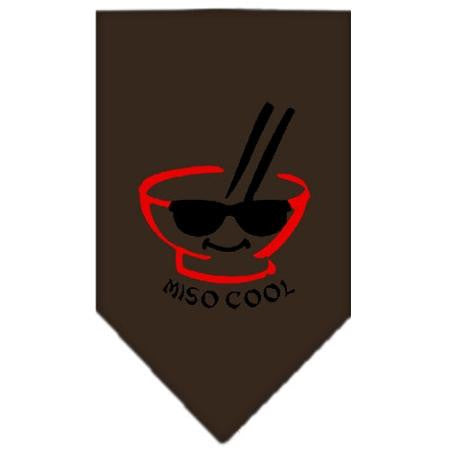 Miso Cool Screen Print Bandana Cocoa Small