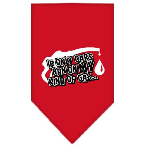 My Kind Of Gas Screen Print Bandana Red Large