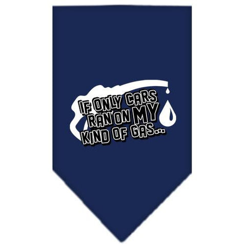 My Kind Of Gas Screen Print Bandana Navy Blue Small