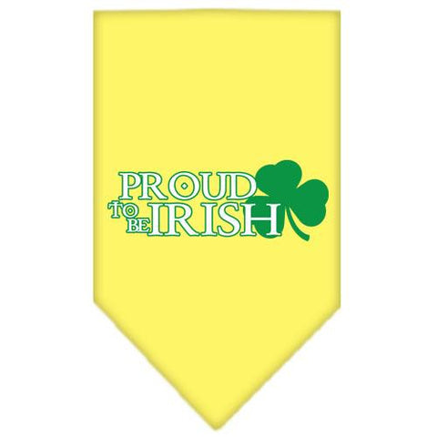 Proud to be Irish Screen Print Bandana Yellow Large