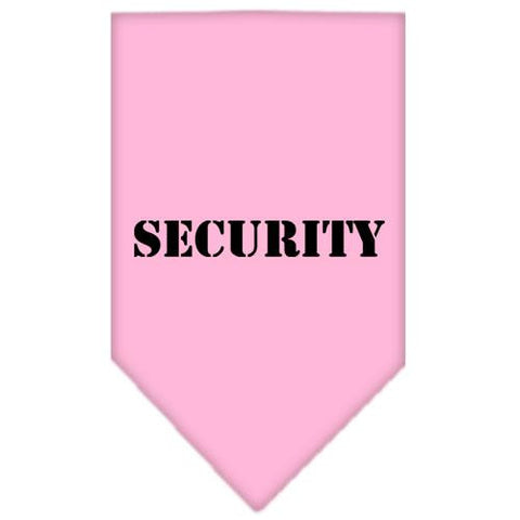 Security  Screen Print Bandana Light Pink Large