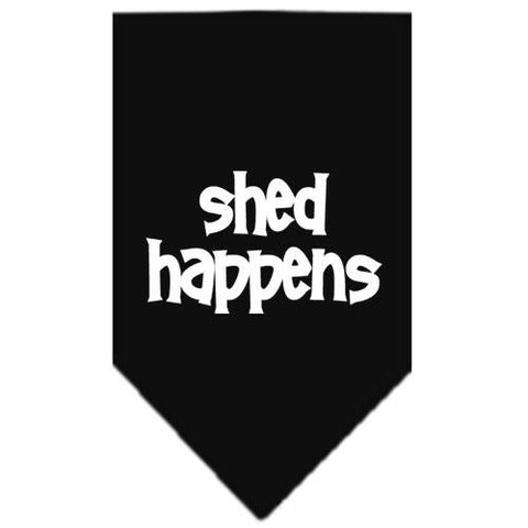 Shed Happens  Screen Print Bandana Black Large