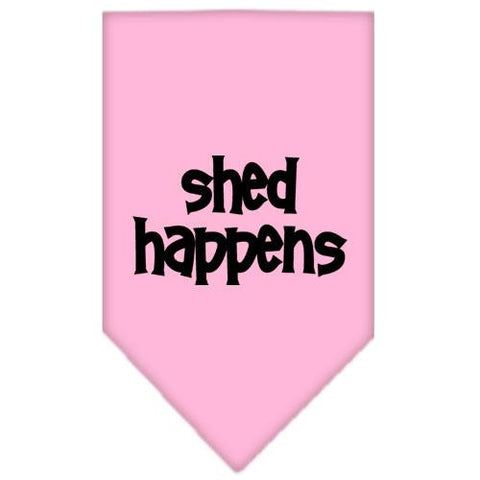 Shed Happens  Screen Print Bandana Light Pink Small