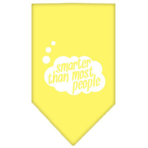 Smarter then most People Screen Print Bandana Yellow Large