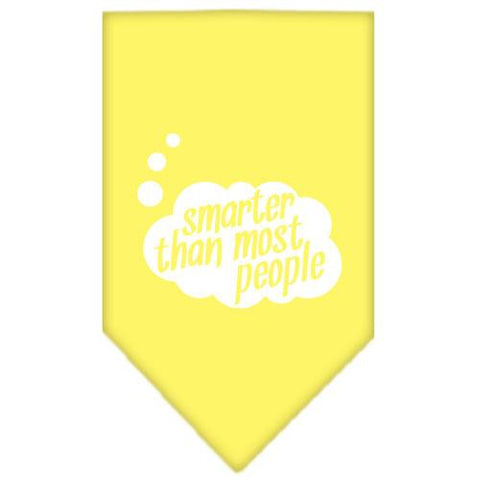 Smarter then most People Screen Print Bandana Yellow Large