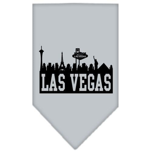 Las Vegas Skyline Screen Print Bandana Grey Small