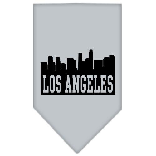 Los Angeles Skyline Screen Print Bandana Grey Small