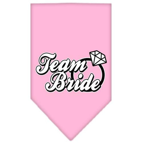 Team Bride Screen Print Bandana Light Pink Small