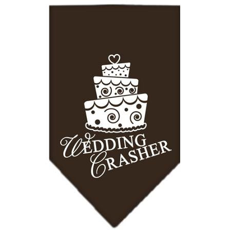 Wedding Crasher Screen Print Bandana Cocoa Large