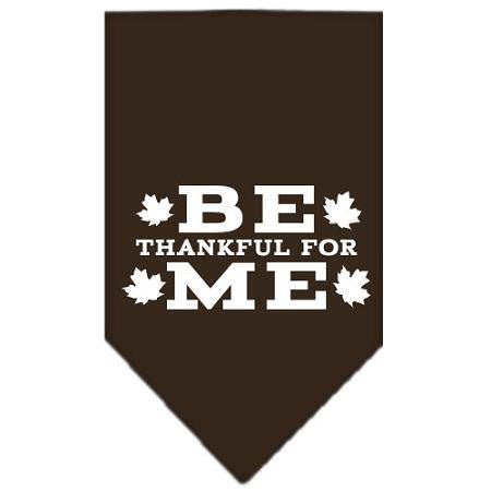 Be Thankful for Me Screen Print Bandana Cocoa Small