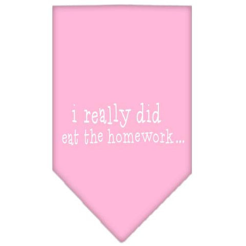 I really did eat the Homework Screen Print Bandana Light Pink Large