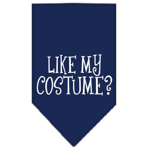 Like my costume? Screen Print Bandana Navy Blue Small