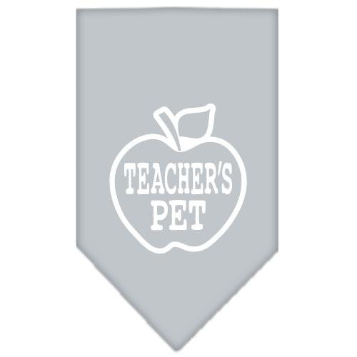 Teachers Pet Screen Print Bandana Grey Large