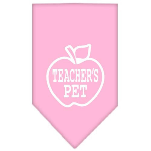 Teachers Pet Screen Print Bandana Light Pink Large