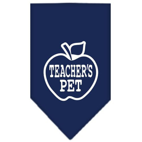 Teachers Pet Screen Print Bandana Navy Blue large