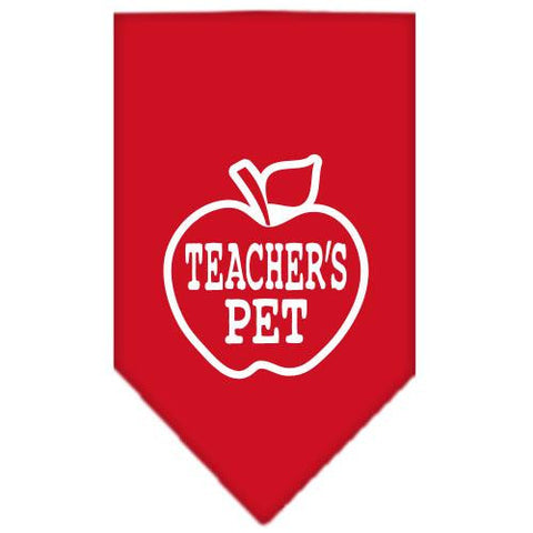 Teachers Pet Screen Print Bandana Red Large