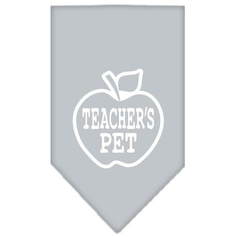 Teachers Pet Screen Print Bandana Grey Small