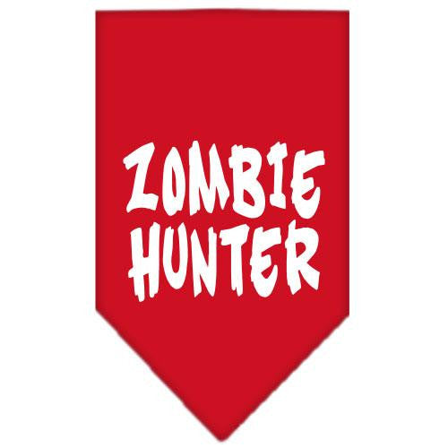 Zombie Hunter Screen Print Bandana Red Large