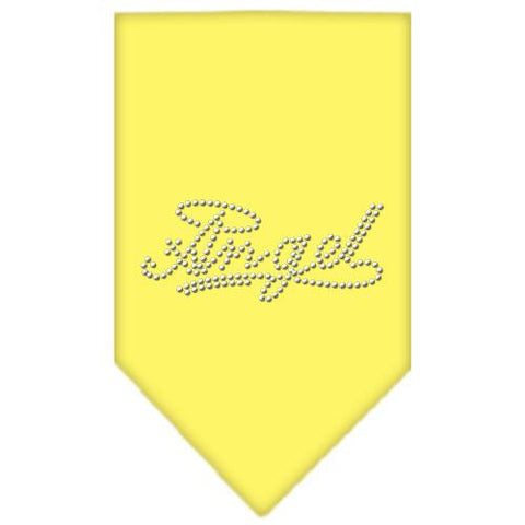 Angel Rhinestone Bandana Yellow Large