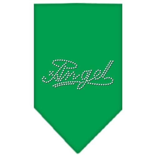 Angel Rhinestone Bandana Emerald Green Small